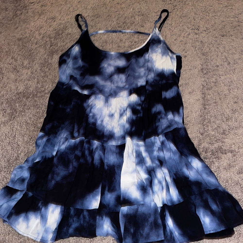 Tie dye flowy dress/coverup